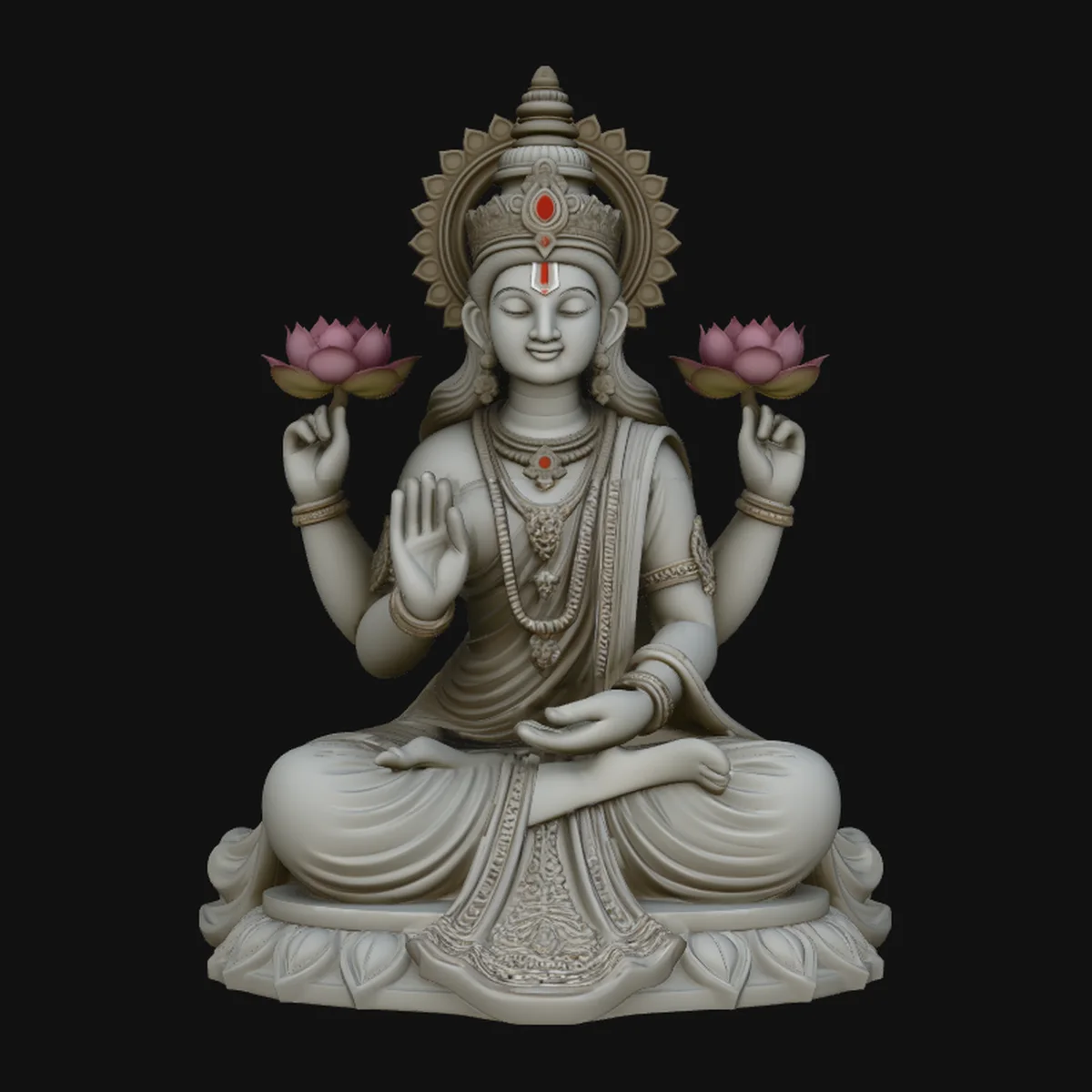 Lakshmi Goddess Statue Design 1