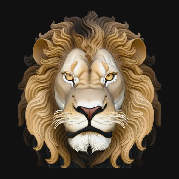 Lion Head Wall Plaque Design 1