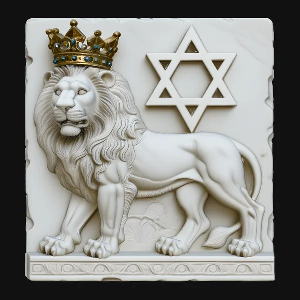 Lion of Judah Relief Plaque Design 1