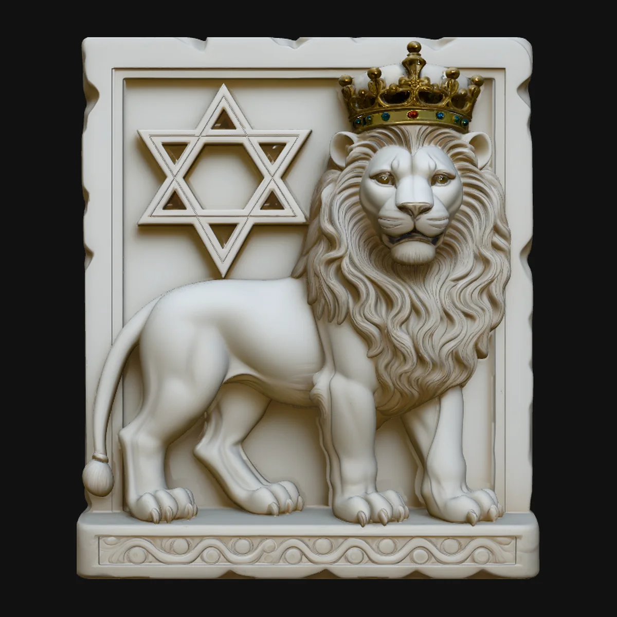 Lion of Judah Relief Plaque Design 2