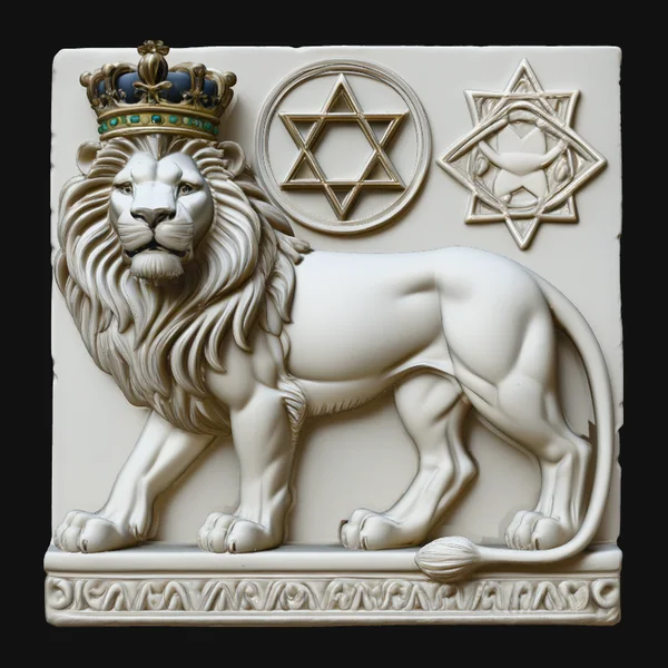 Lion of Judah Relief Plaque Design 3