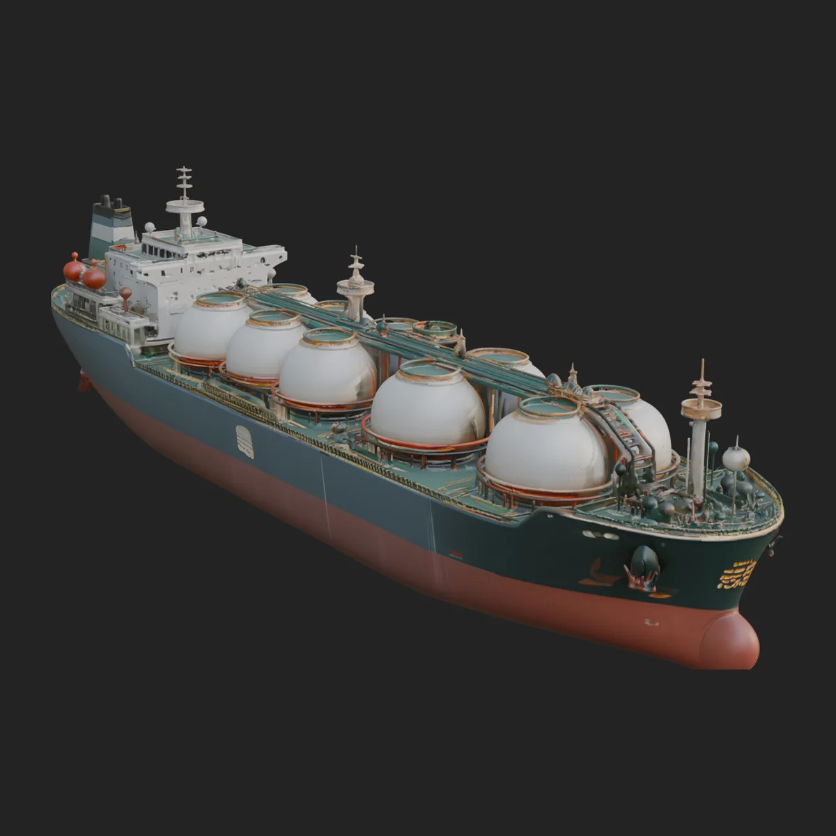 LNG Carrier Ship Model Design 4