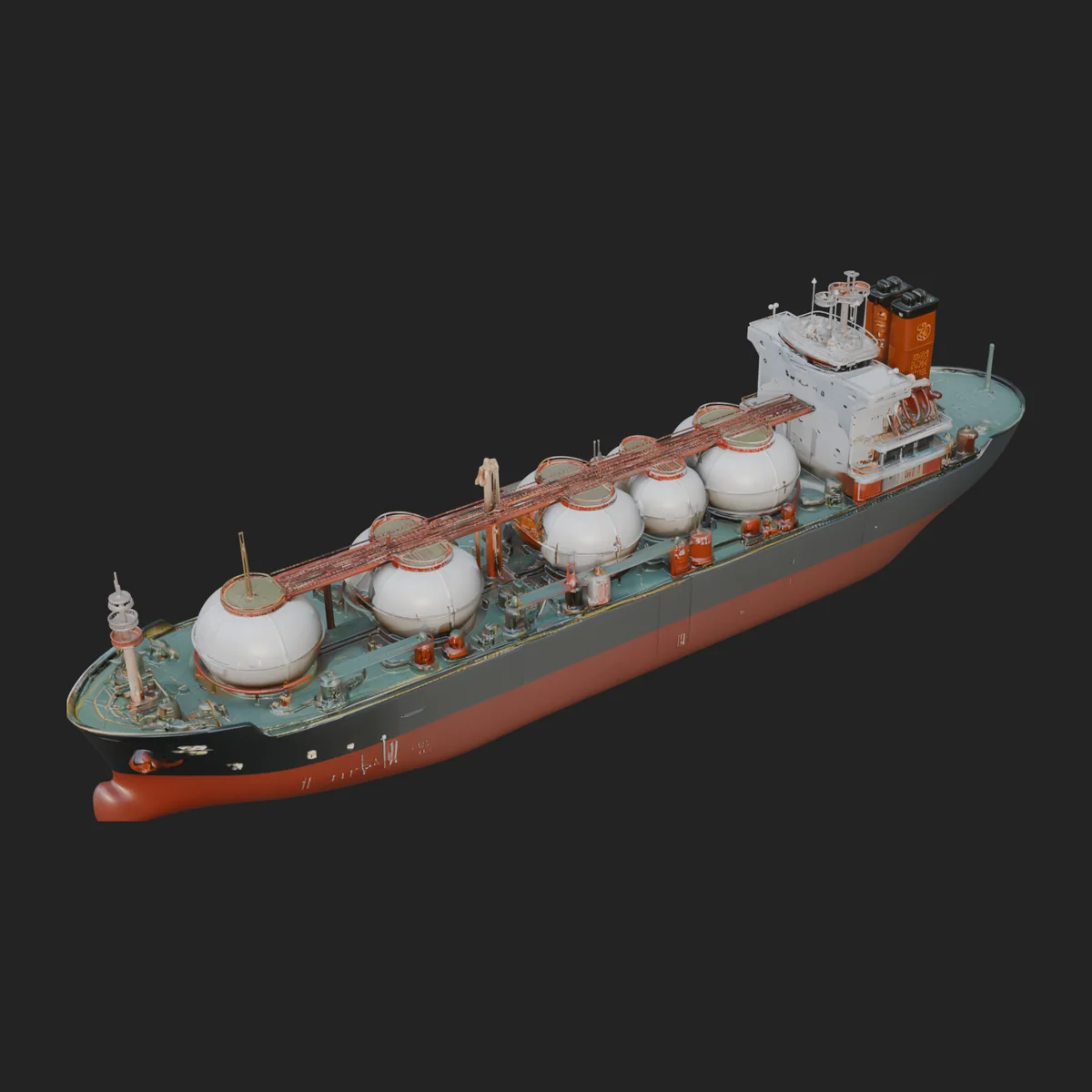 LNG Carrier Ship Model Design 5