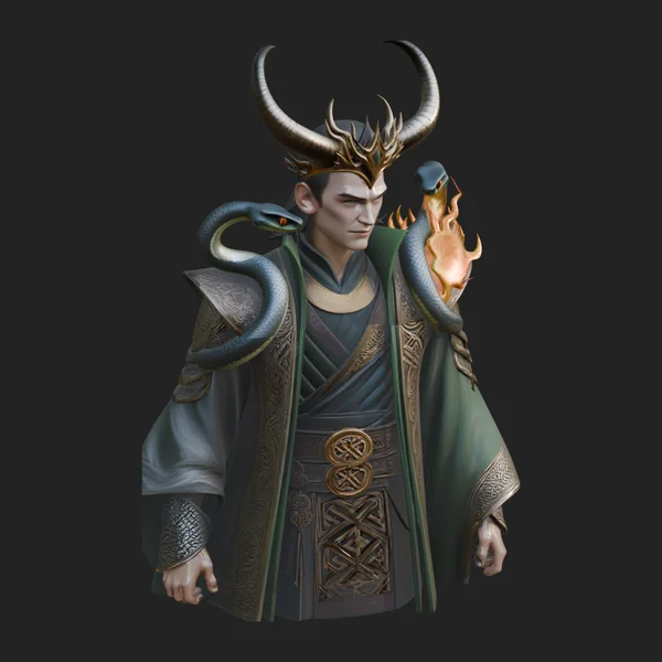 Loki Trickster God Statue Design 1