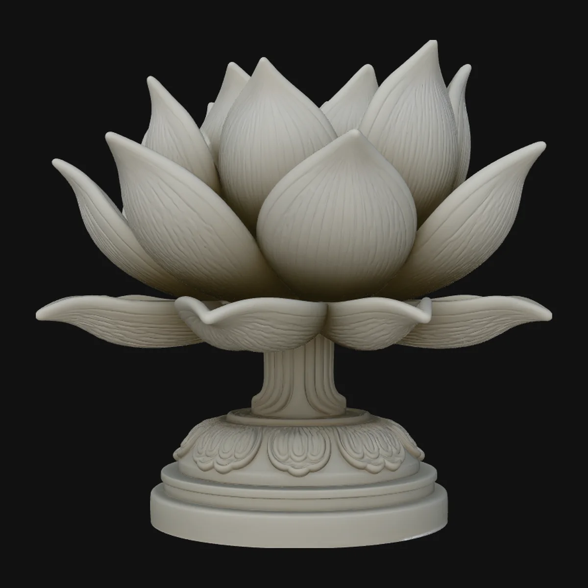 Lotus Flower Statue Design 2