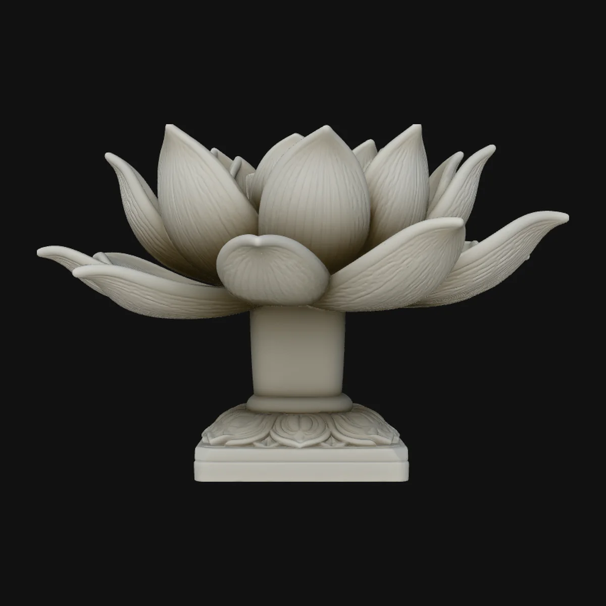 Lotus Flower Statue Design 3
