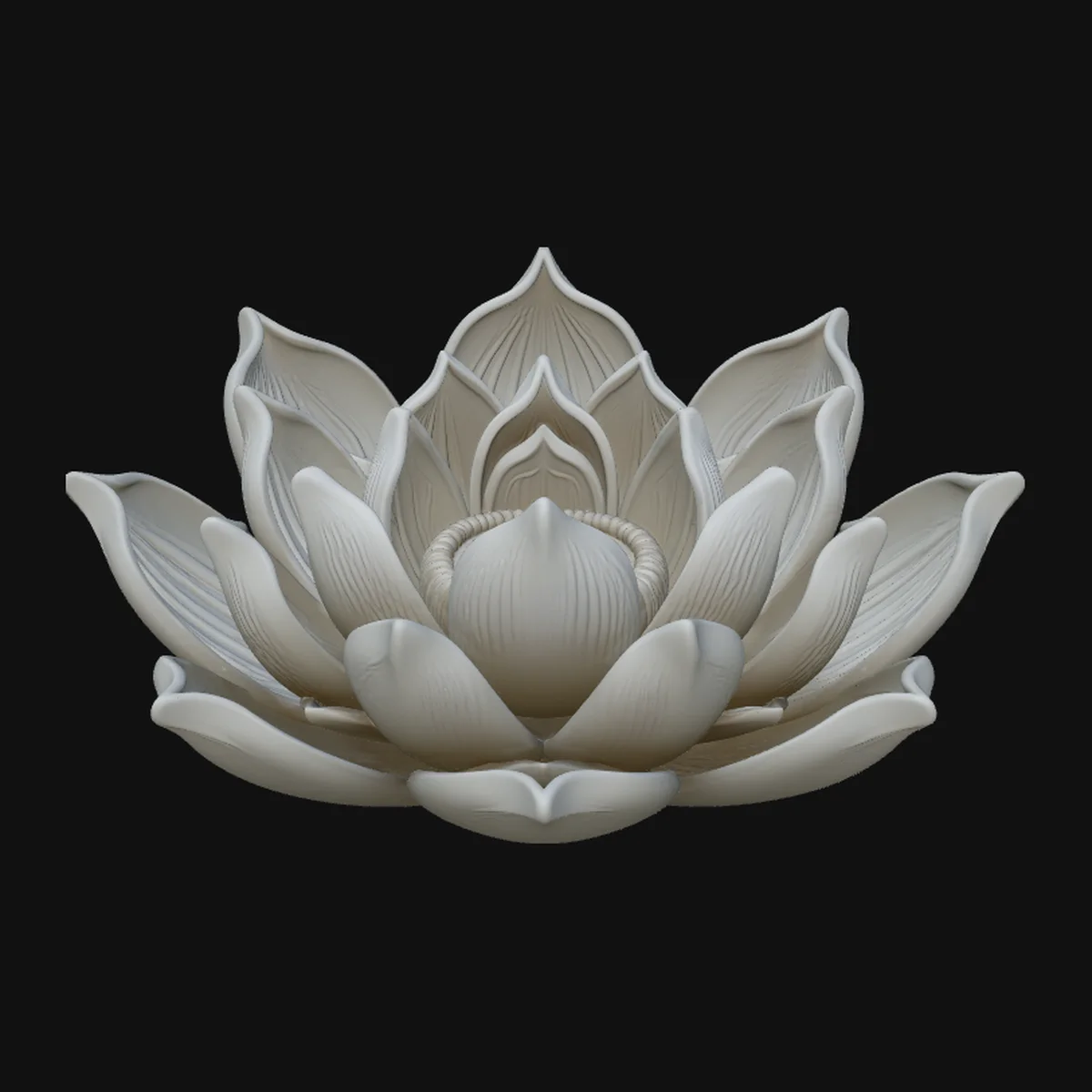 Lotus Flower Statue Design 4
