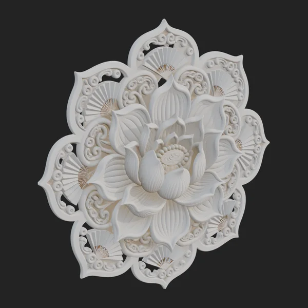 Lotus Mandala Wall Plaque Design 1