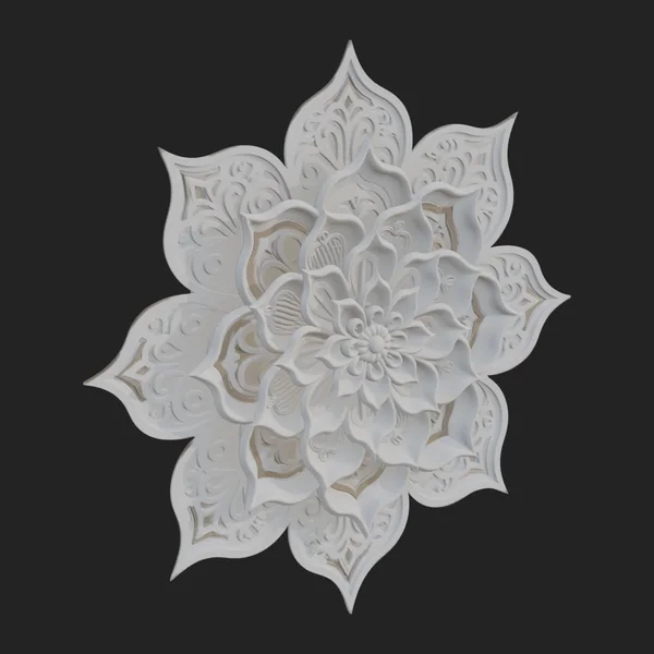 Lotus Mandala Wall Plaque Design 10