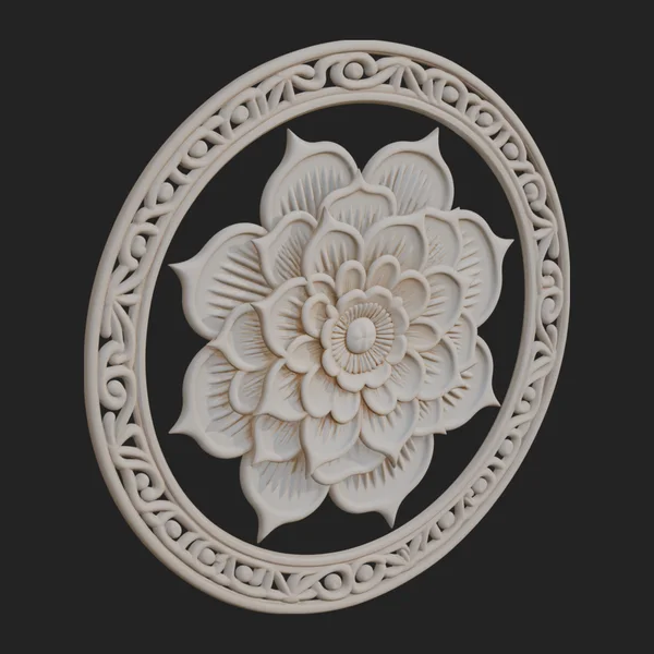 Lotus Mandala Wall Plaque Design 2