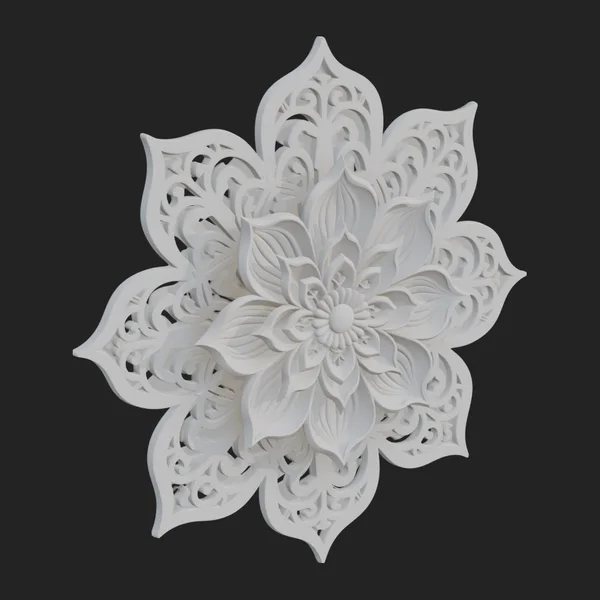 Lotus Mandala Wall Plaque Design 3