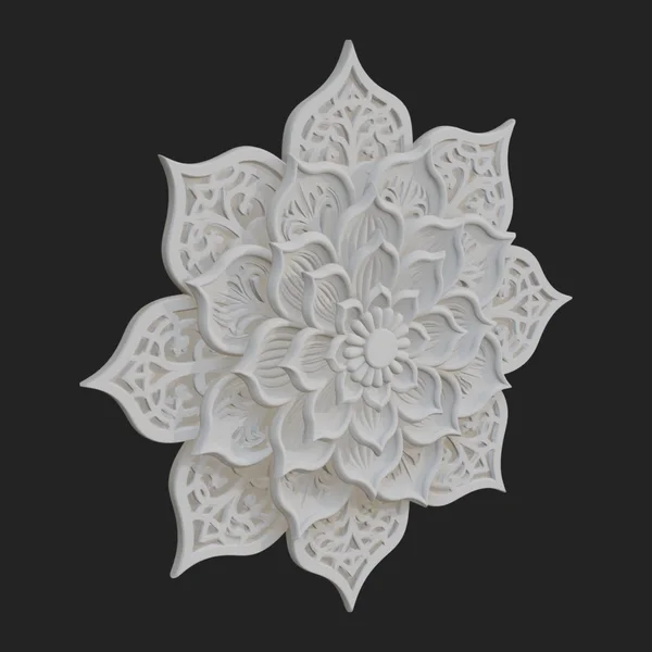 Lotus Mandala Wall Plaque Design 4