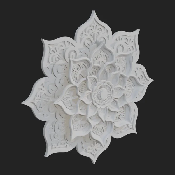Lotus Mandala Wall Plaque Design 5