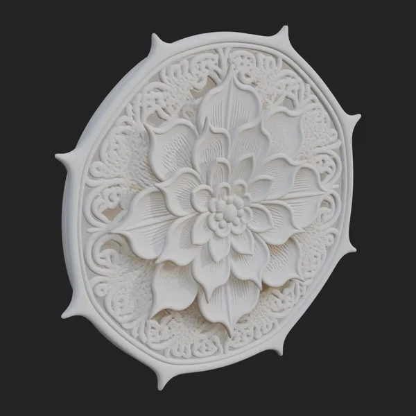 Lotus Mandala Wall Plaque Design 6