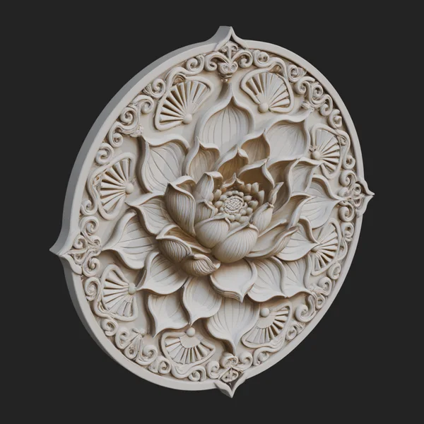 Lotus Mandala Wall Plaque Design 7