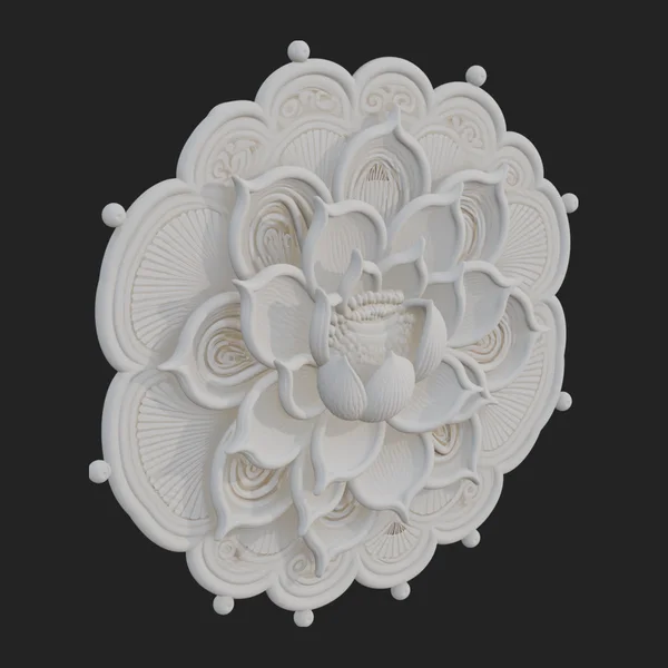 Lotus Mandala Wall Plaque Design 8