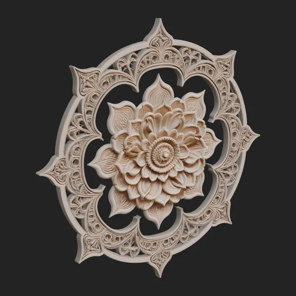Lotus Mandala Wall Plaque Design 9