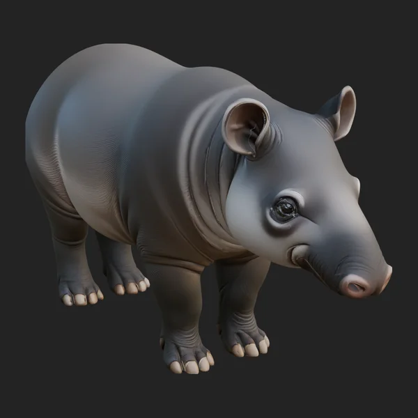Lowland Tapir Statue Design 1