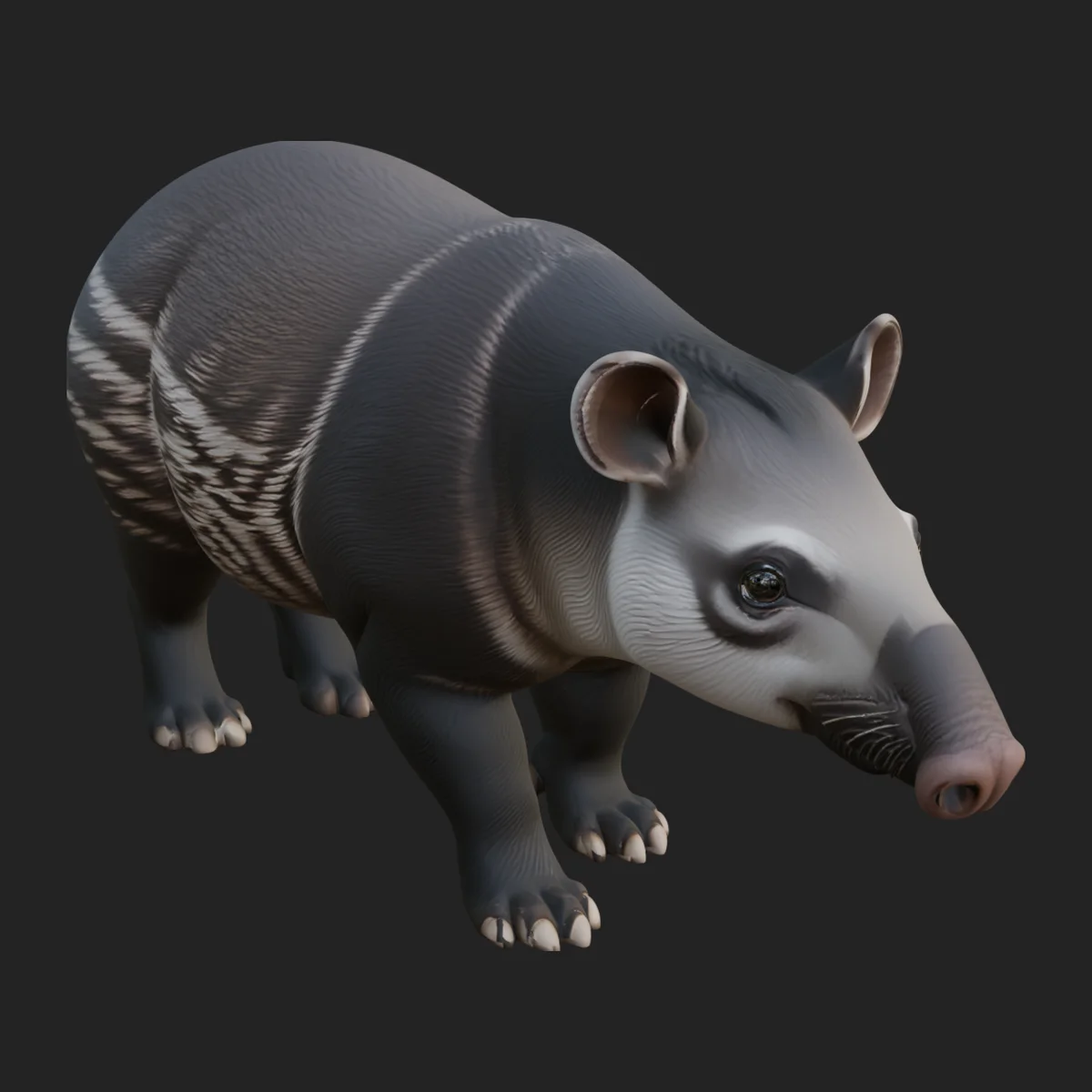 Lowland Tapir Statue Design 2