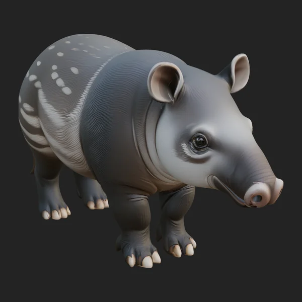 Lowland Tapir Statue Design 3