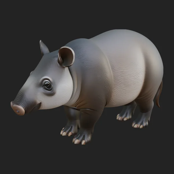 Lowland Tapir Statue Design 5