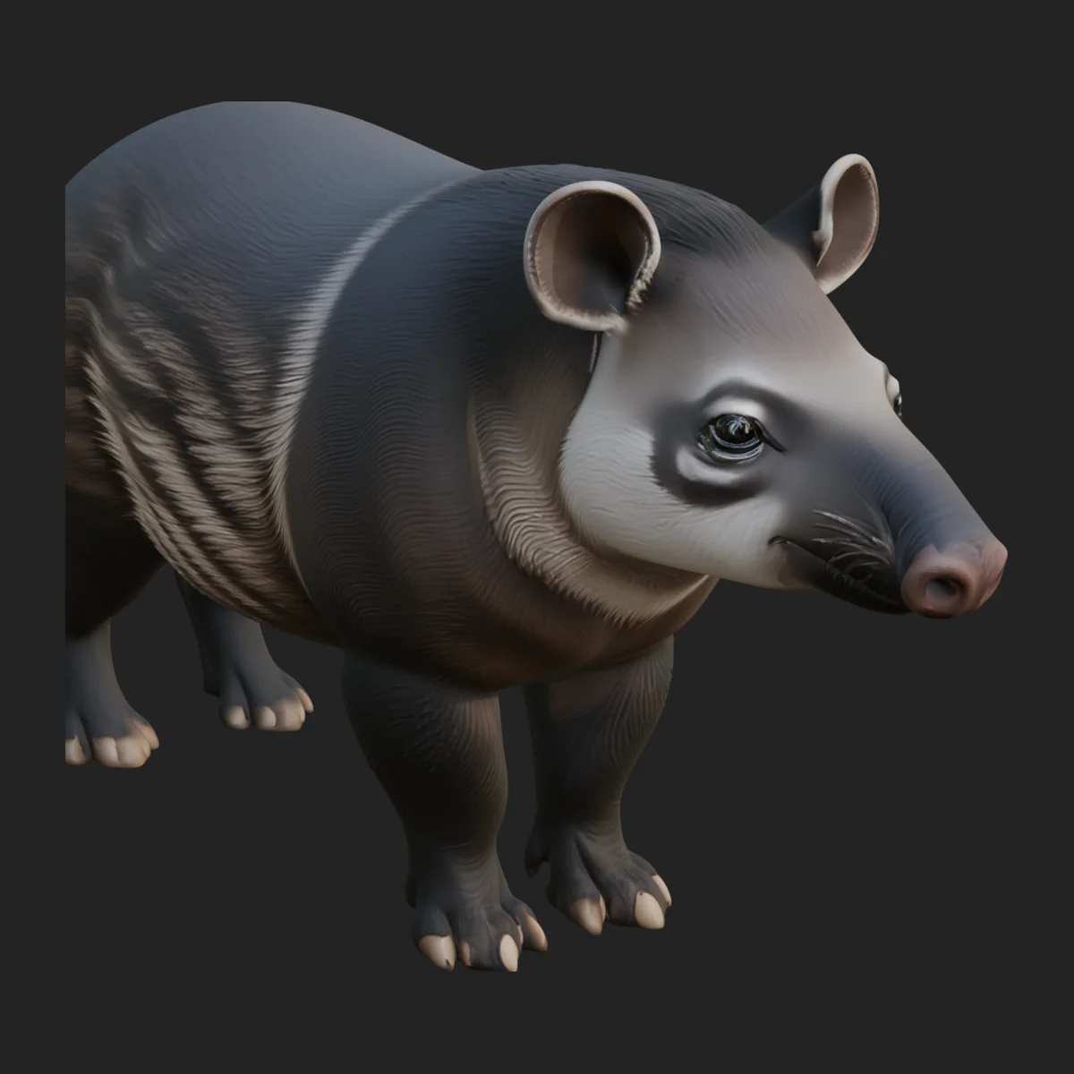 Lowland Tapir Statue Design 6