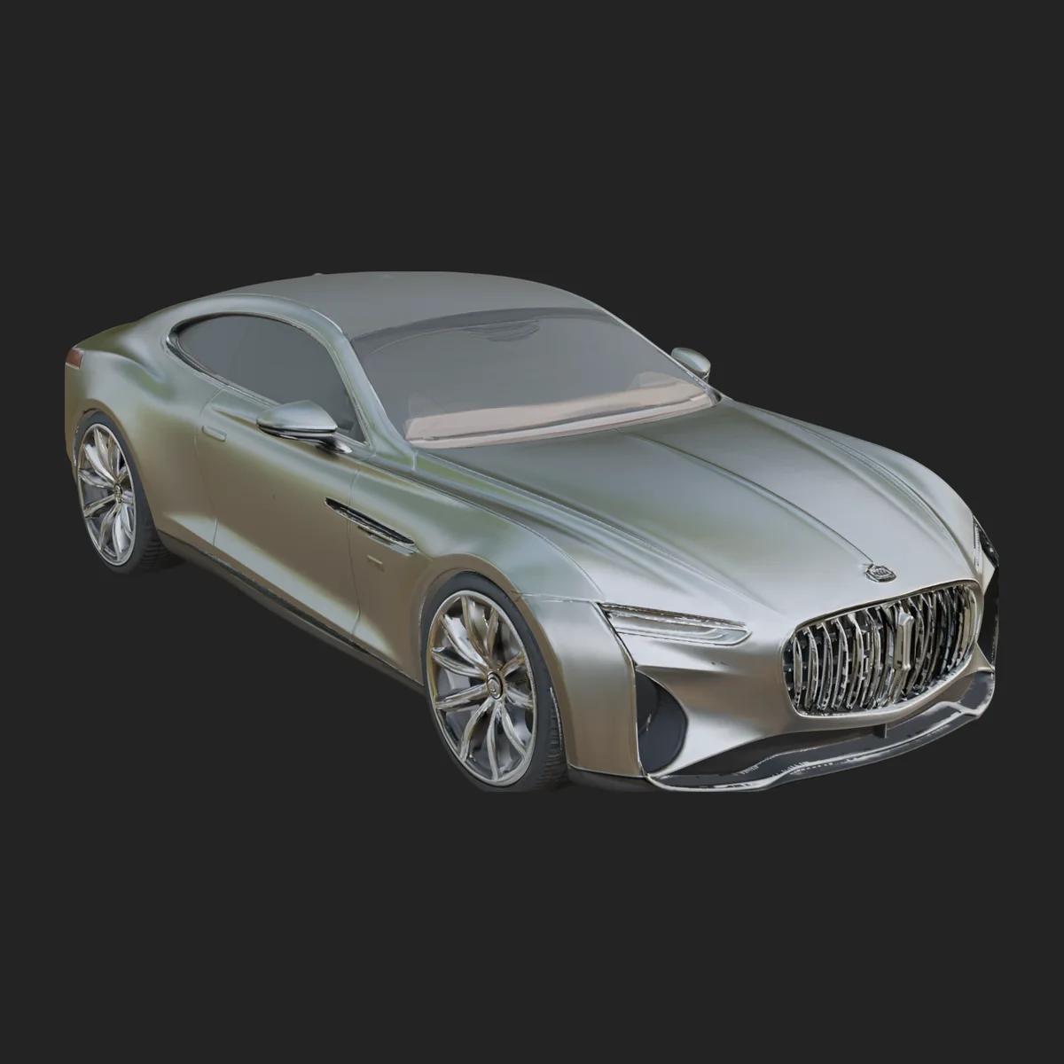 Luxury Coupe Car Model Design 1