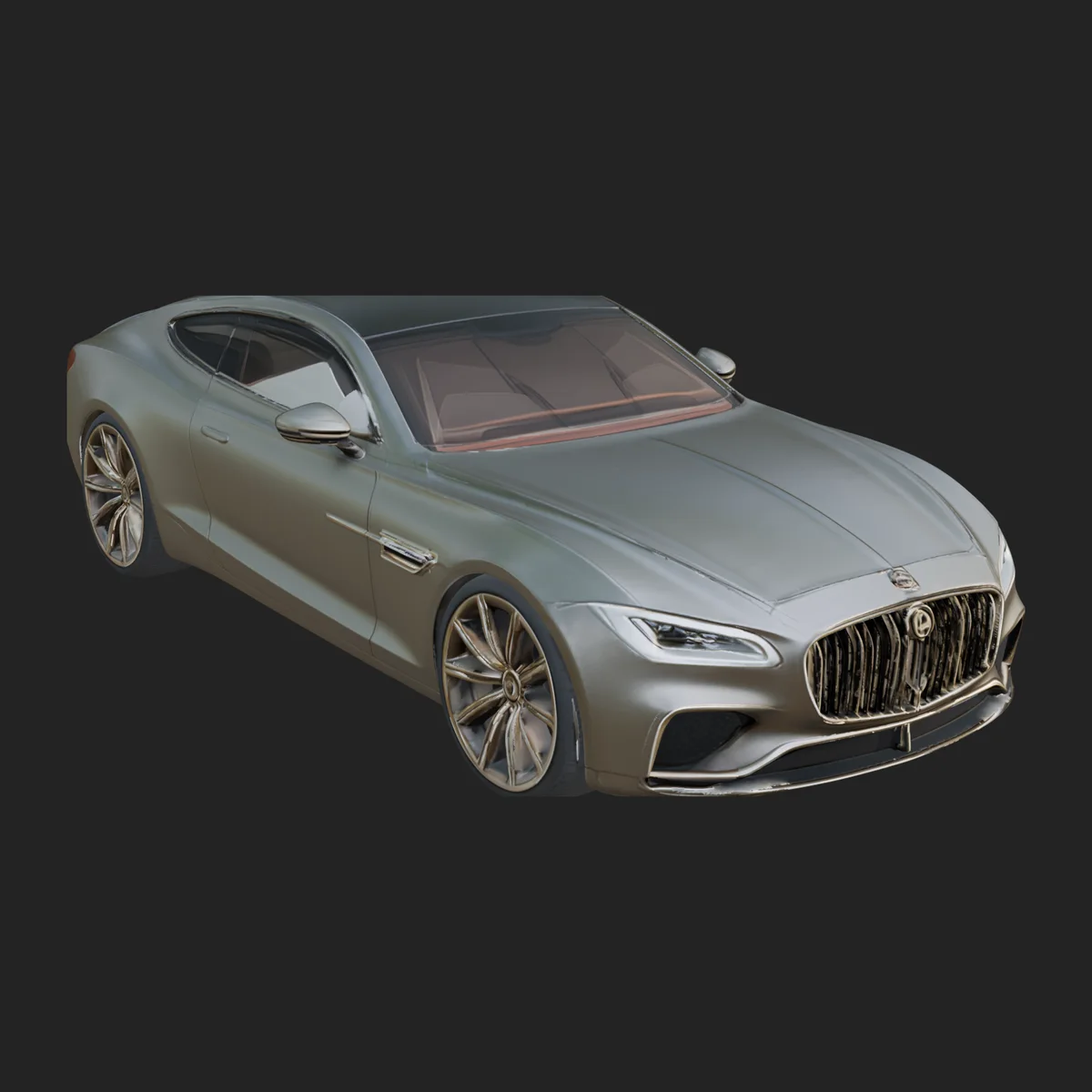 Luxury Coupe Car Model Design 3