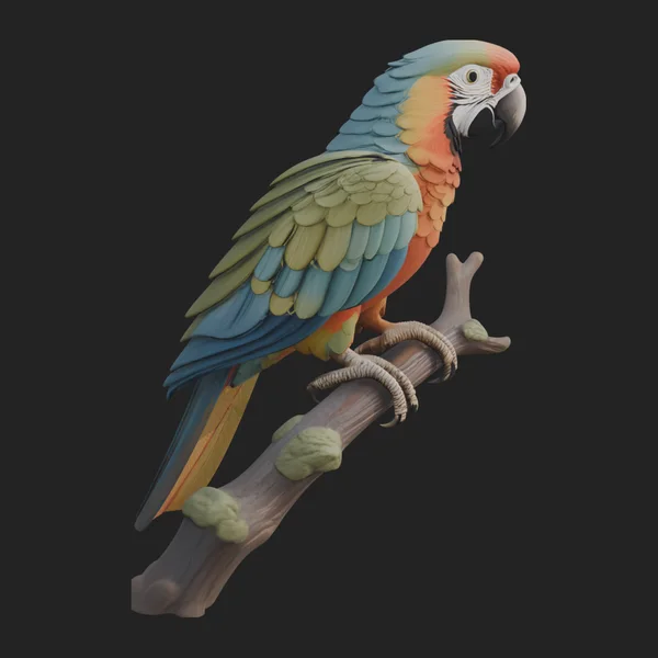 Macaw Parrot Statue Design 2
