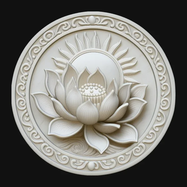 Mandala Lotus Flower Pendant Design 10