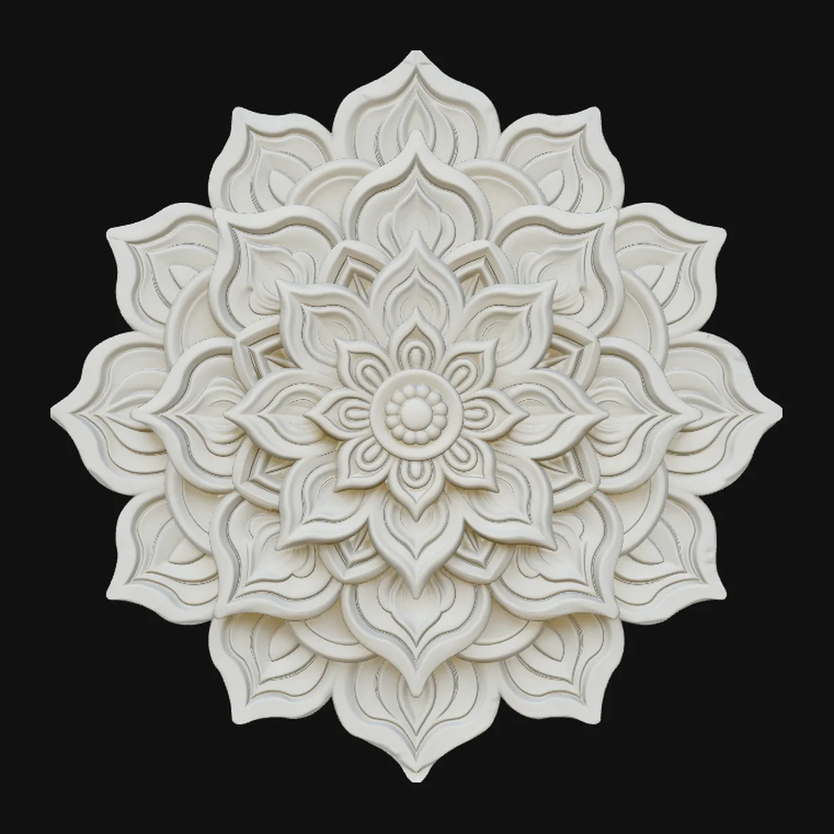 Mandala Lotus Flower Pendant Design 13
