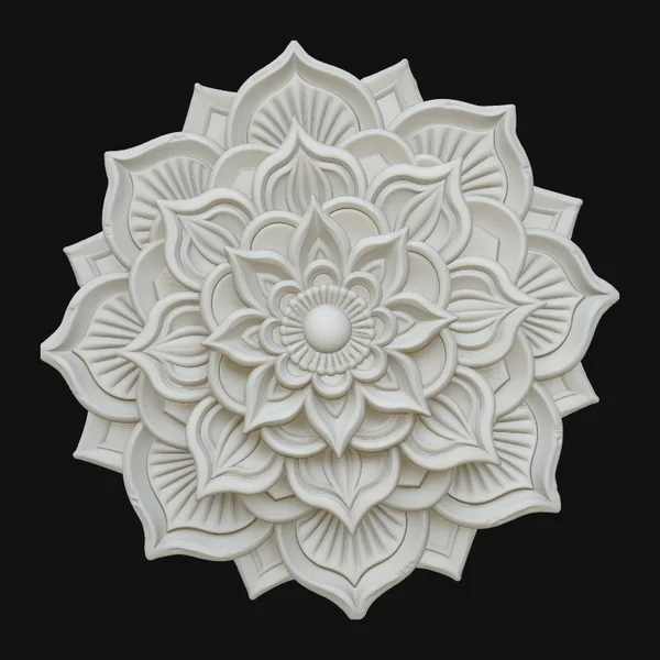 Mandala Lotus Flower Pendant Design 15