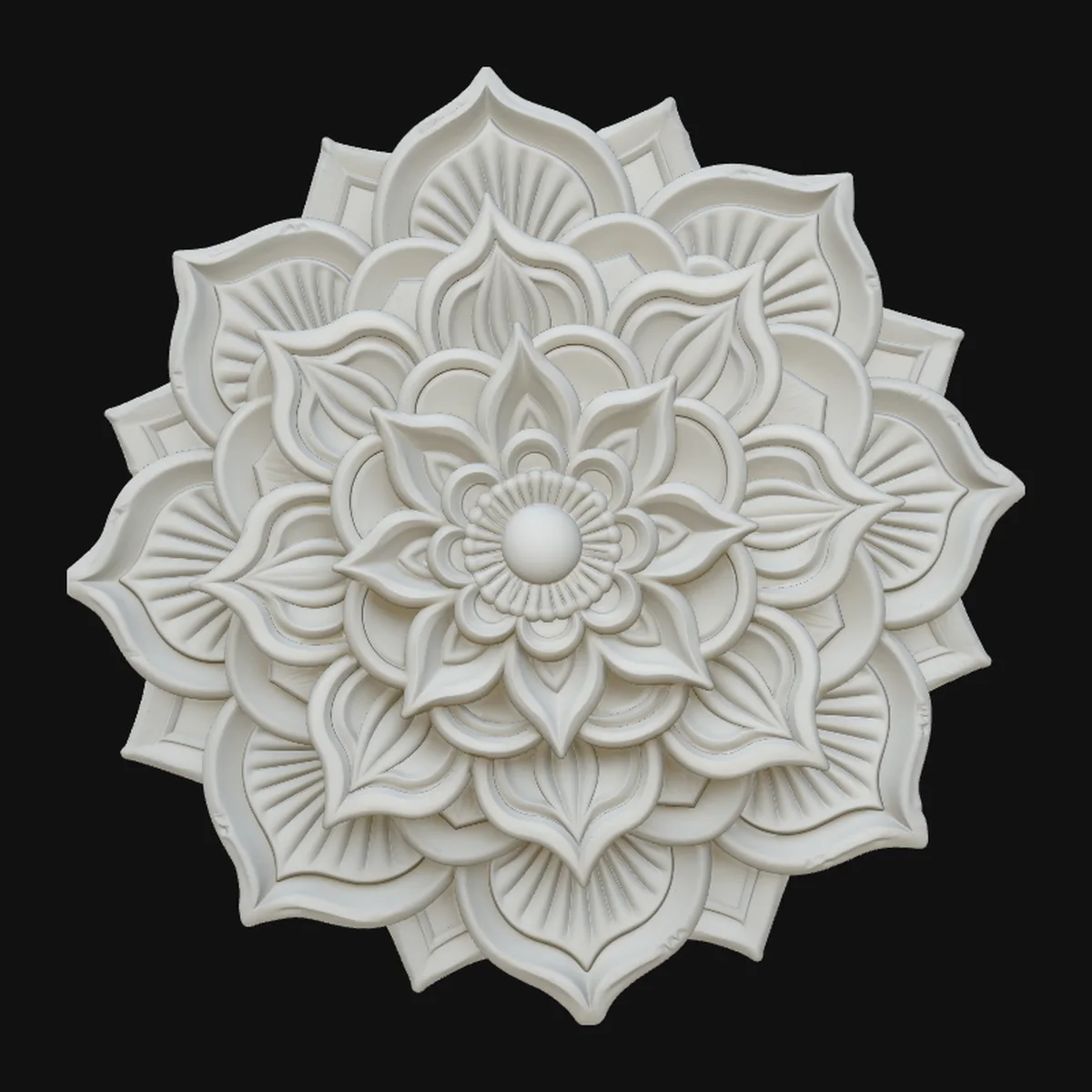 Mandala Lotus Flower Pendant Design 15