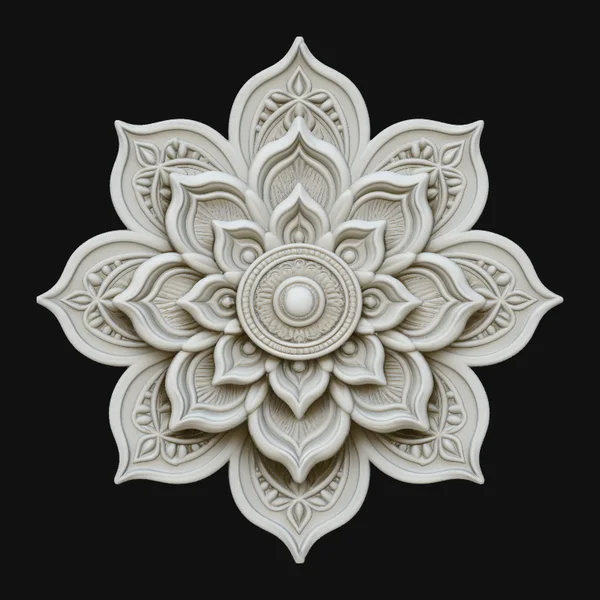 Mandala Lotus Flower Pendant Design 2