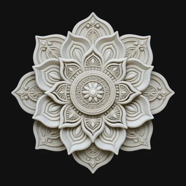 Mandala Lotus Flower Pendant Design 3