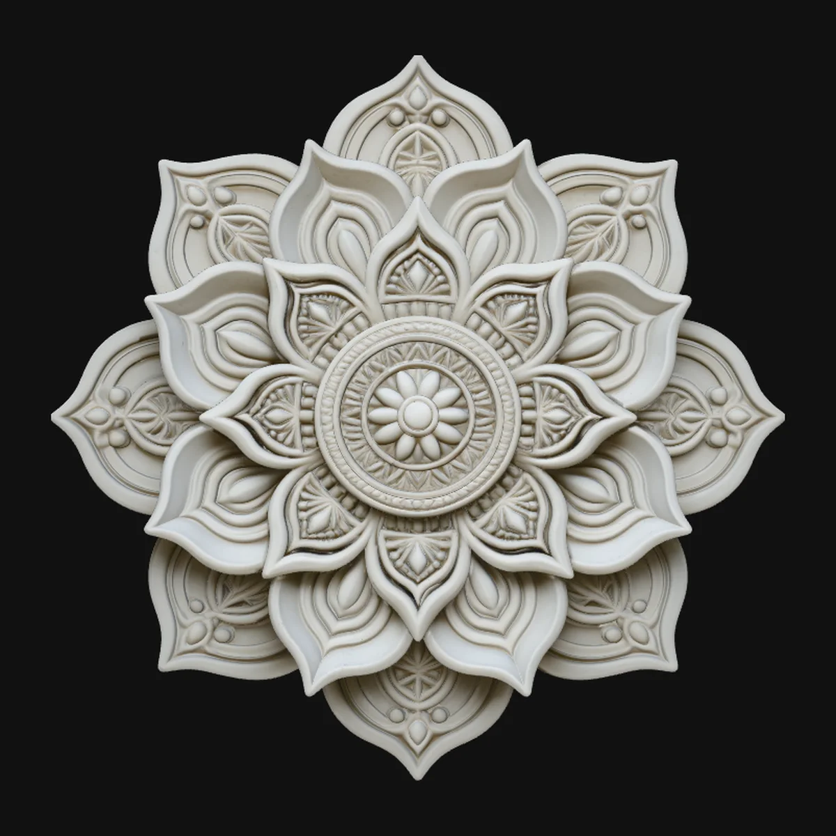 Mandala Lotus Flower Pendant Design 3