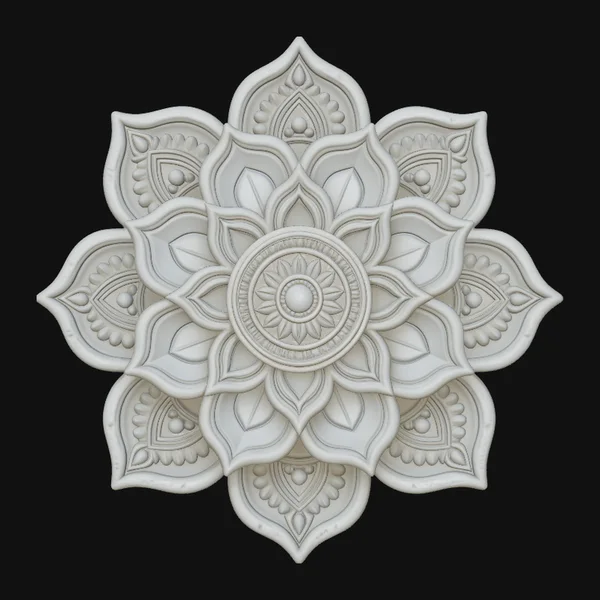 Mandala Lotus Flower Pendant Design 4