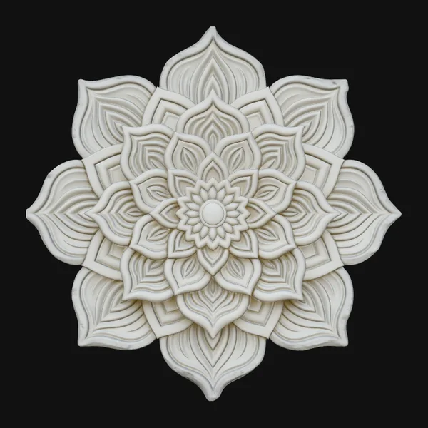 Mandala Lotus Flower Pendant Design 5