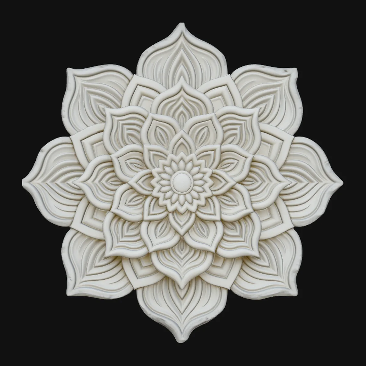 Mandala Lotus Flower Pendant Design 5