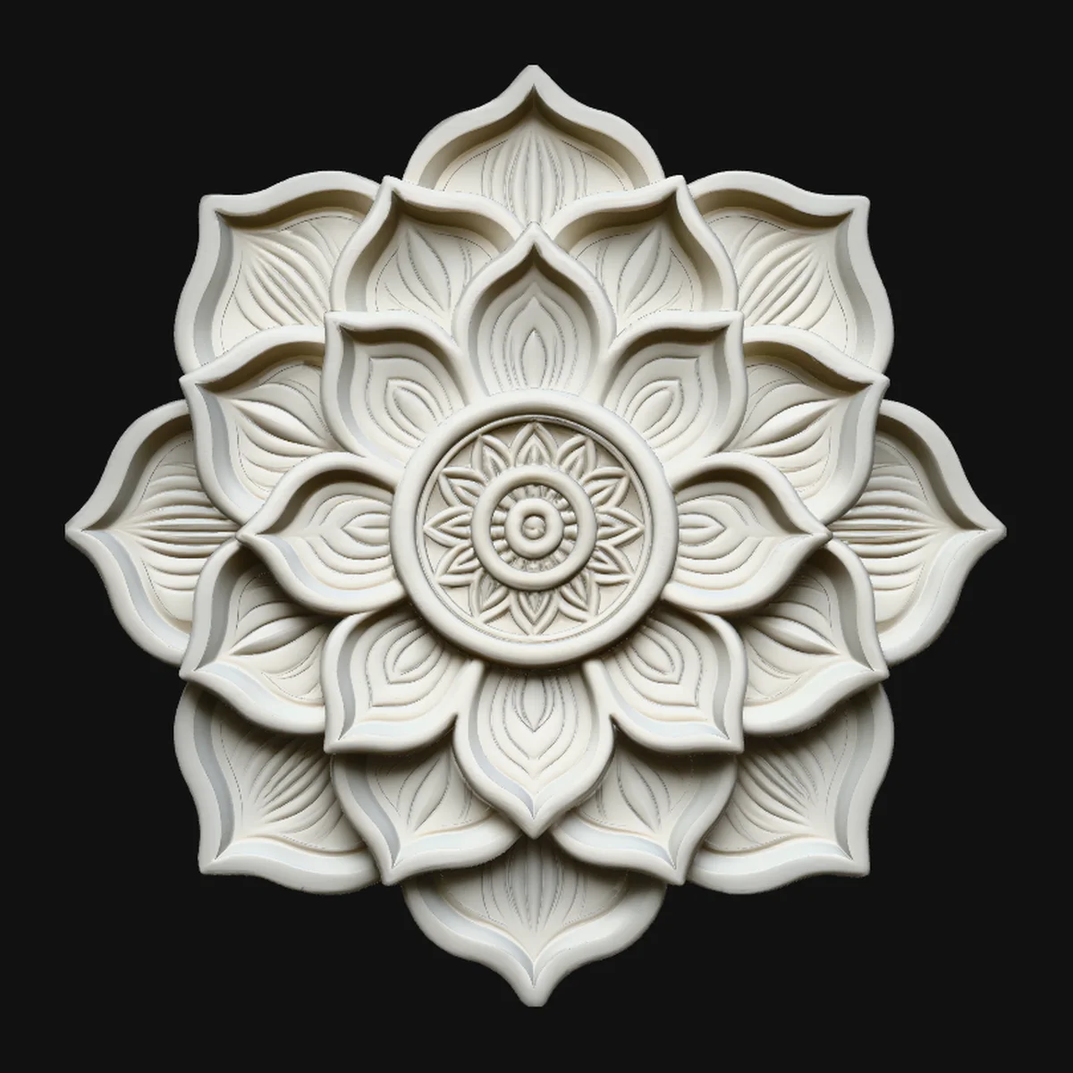 Mandala Lotus Flower Pendant Design 6