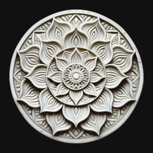 Mandala Lotus Flower Pendant Design 8