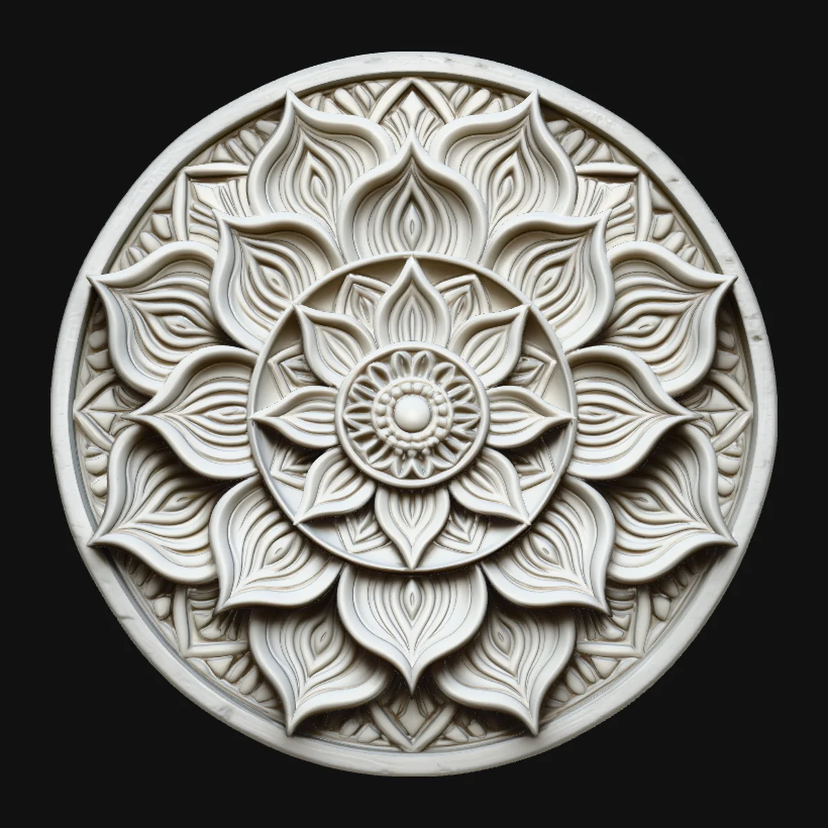 Mandala Lotus Flower Pendant Design 8