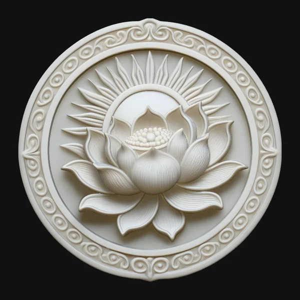 Mandala Lotus Flower Pendant Design 9
