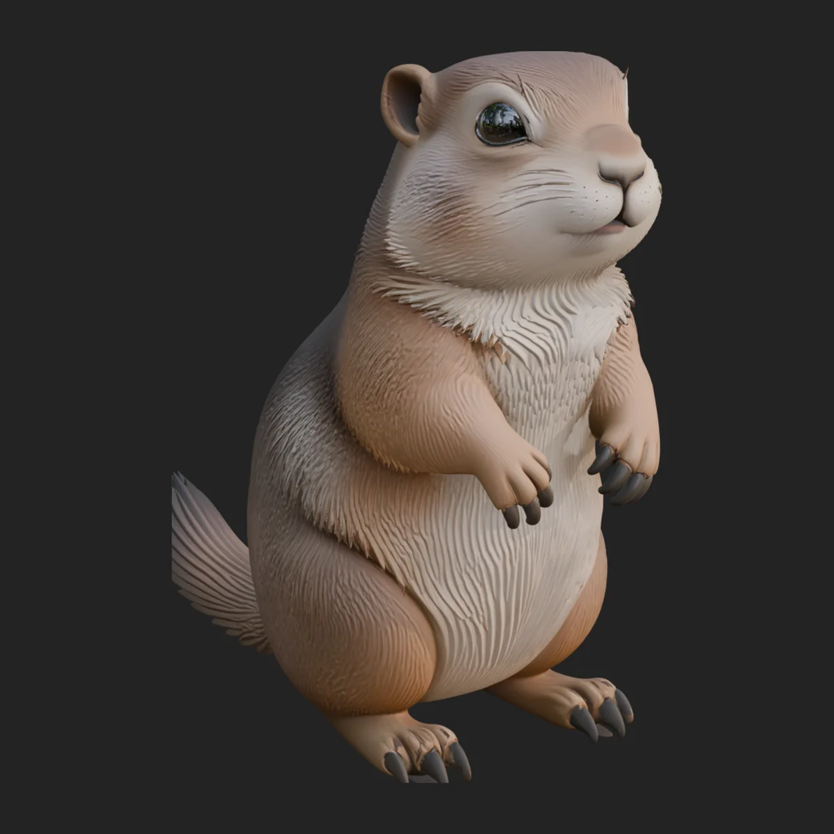Marmot Statue Design 2
