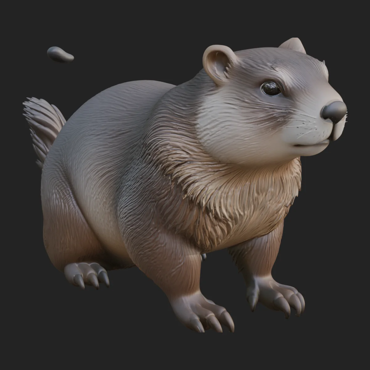 Marmot Statue Design 3