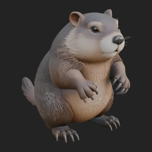 Marmot Statue Design 4