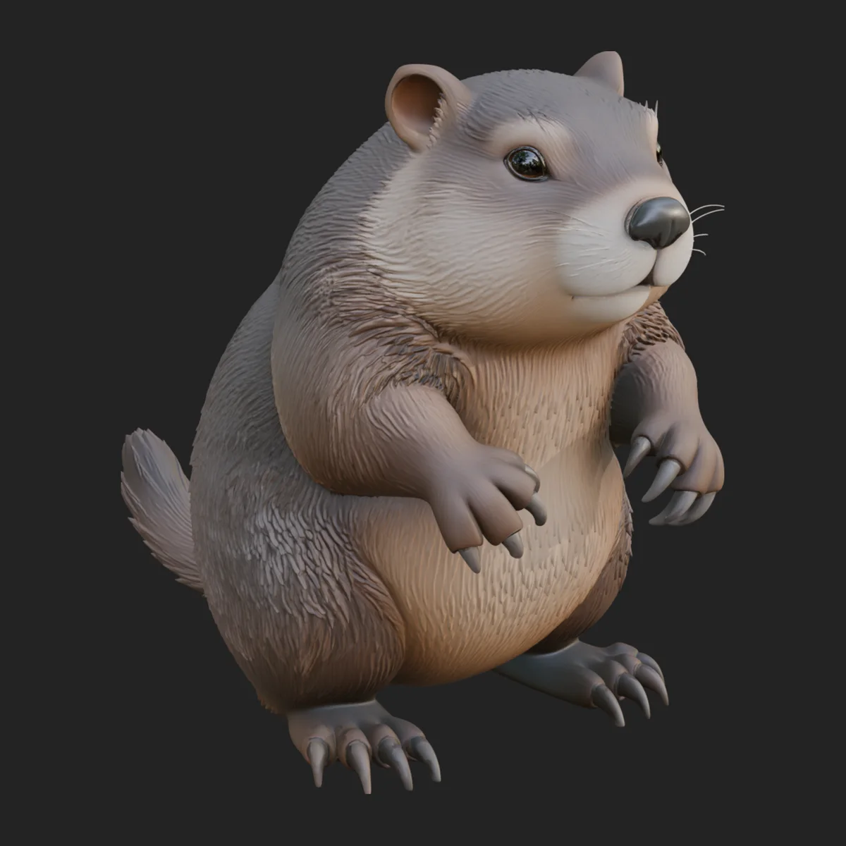 Marmot Statue Design 4