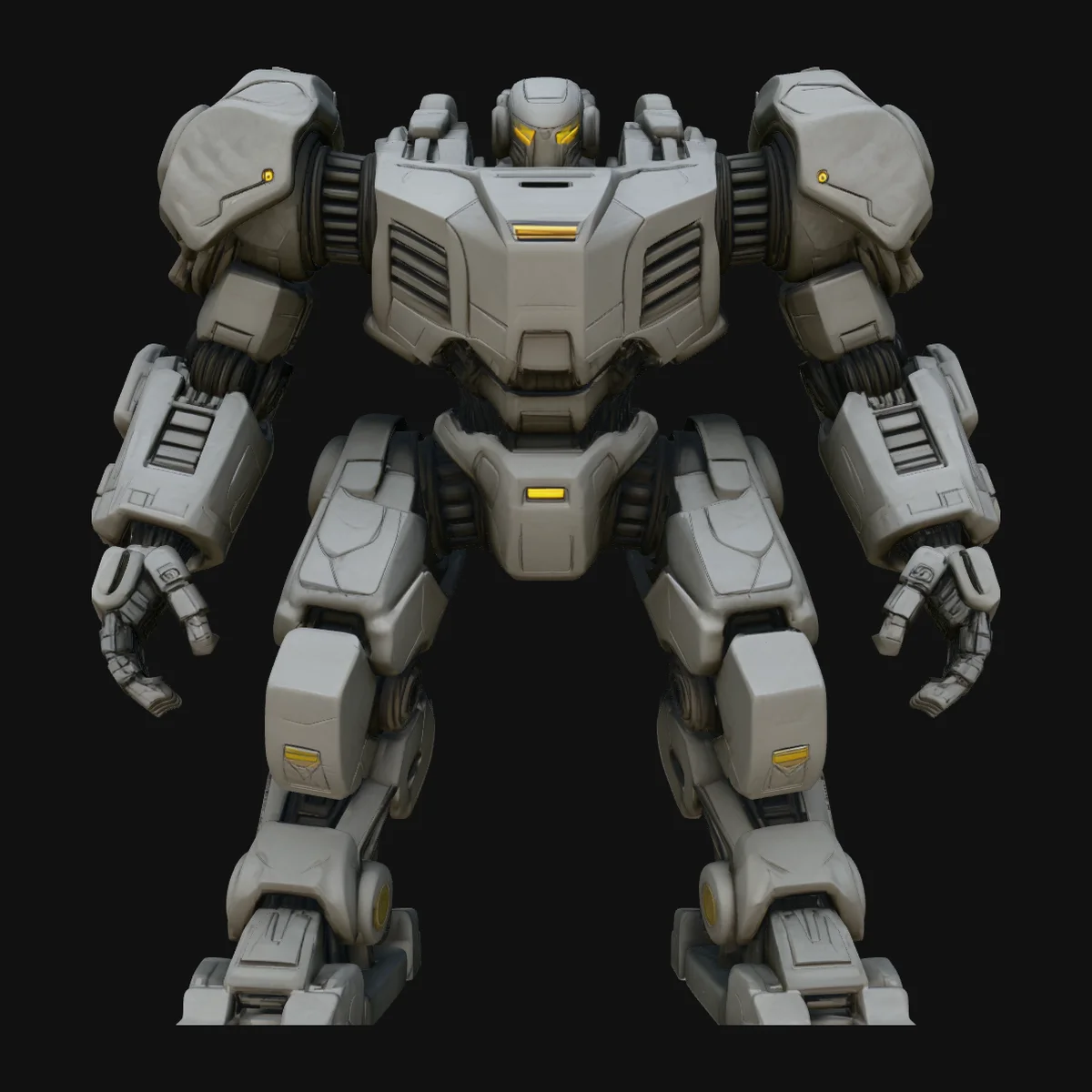 Mecha Battle Robot Statue Design 1