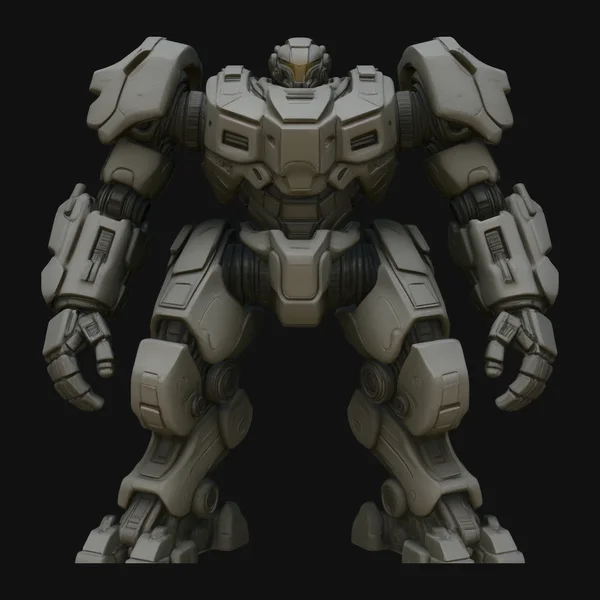 Mecha Battle Robot Statue Design 2