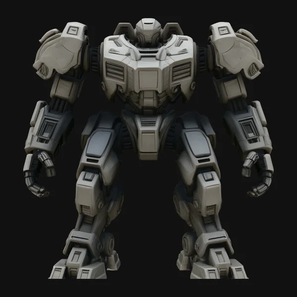 Mecha Battle Robot Statue Design 4